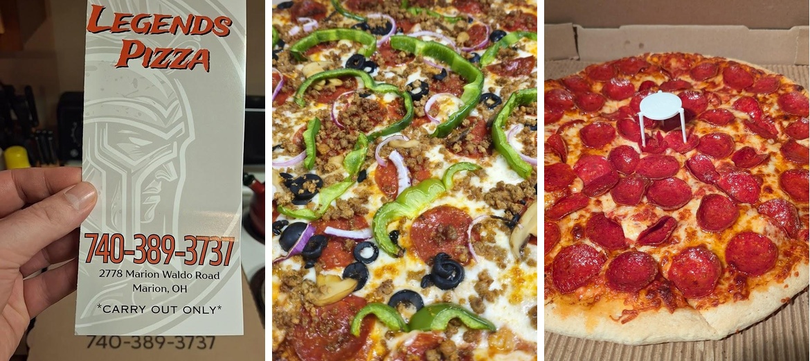 Legends Pizza Menu